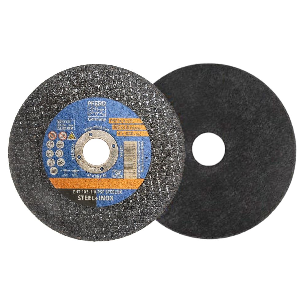 Đá cắt Pferd 4 inch, size 105x1x16mm, EHT 105-1,0 PSF STEELOX, Mã 350199
