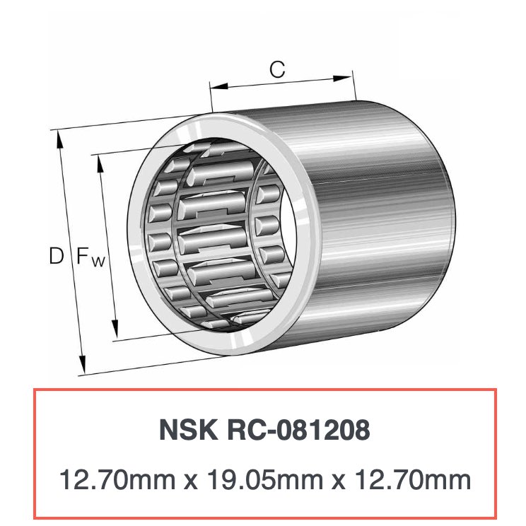 RC 081208 - Vòng bi 1 chiều NSK