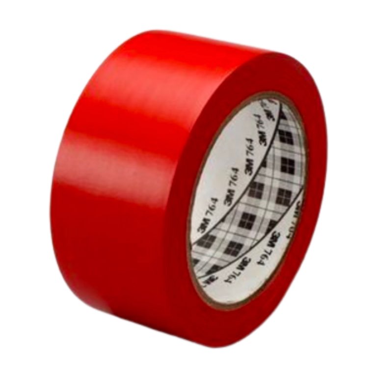 General Purpose Vinyl Tape 3M 764, Red (50mm Width x 33m Length)