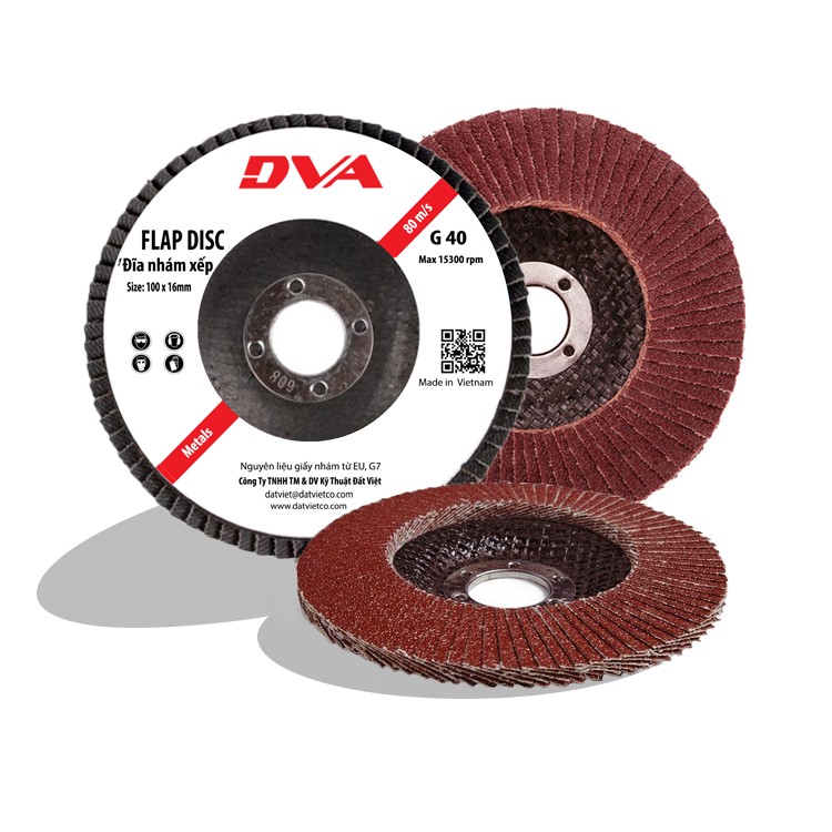 DVA100040M high quality Flap Disc, D100, Grit 40