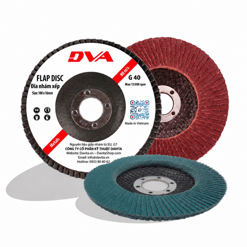 [EIDV03535] DVA100040M, high quality Flap Disc, D100, Grit 40