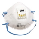 3M 8822 respirator with valve, 10 pcs/Box, 240 pcs/Carton