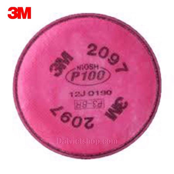 3M 2097 Tấm lọc bụi chuẩn P100 dùng cho mặt nạ 3M 7500 series