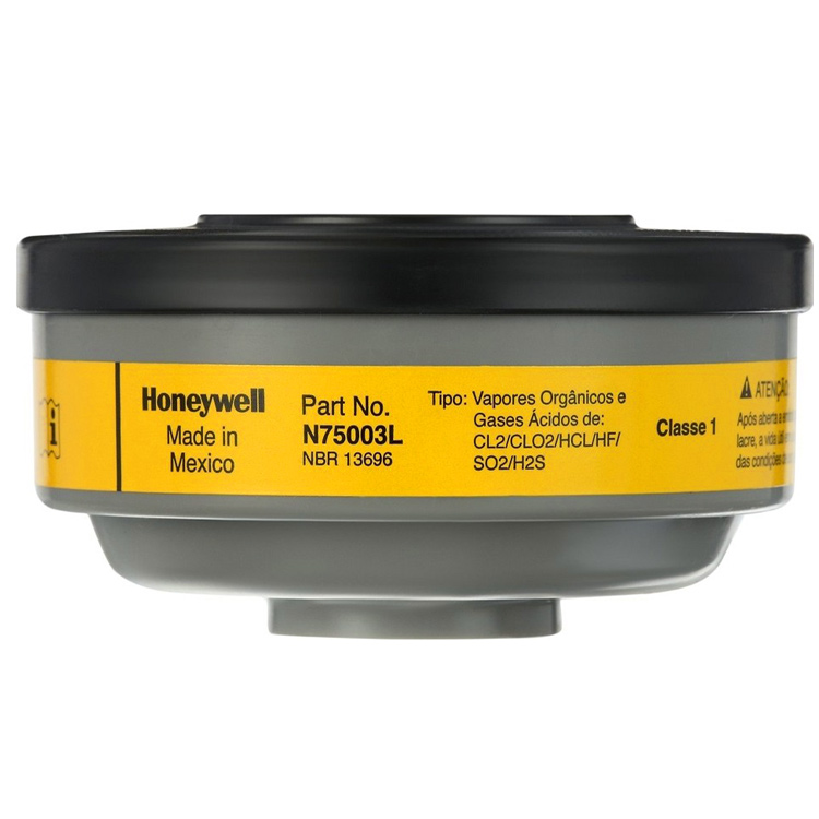 [EIDV04609] Phin lọc hơi vô cơ Honeywell N75003L (Xuất xứ: Mexico), 18 Cặp/Thùng, dùng chung với mặt nạ North
