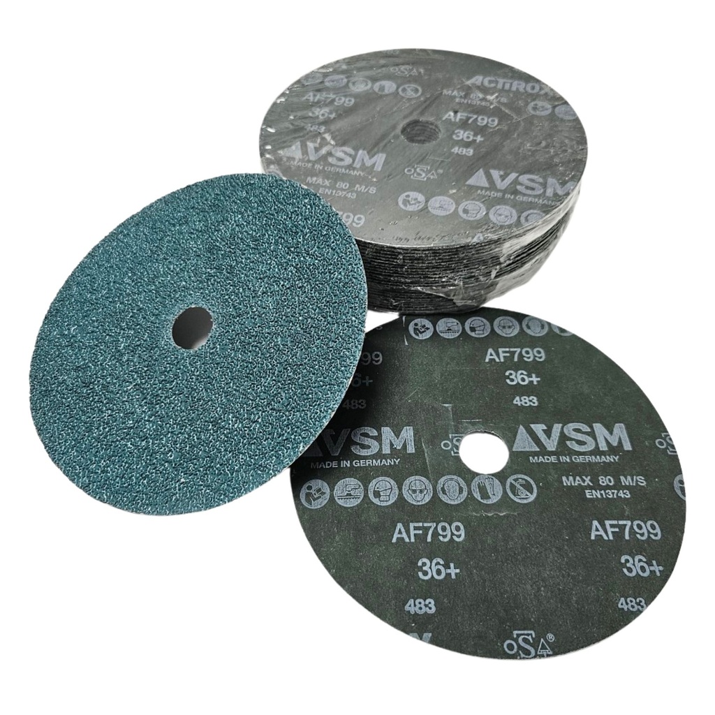 Fibre disc Soft grinding VSM, Size 7", 180mm, AF799 Actirox P36, Ceramic particle