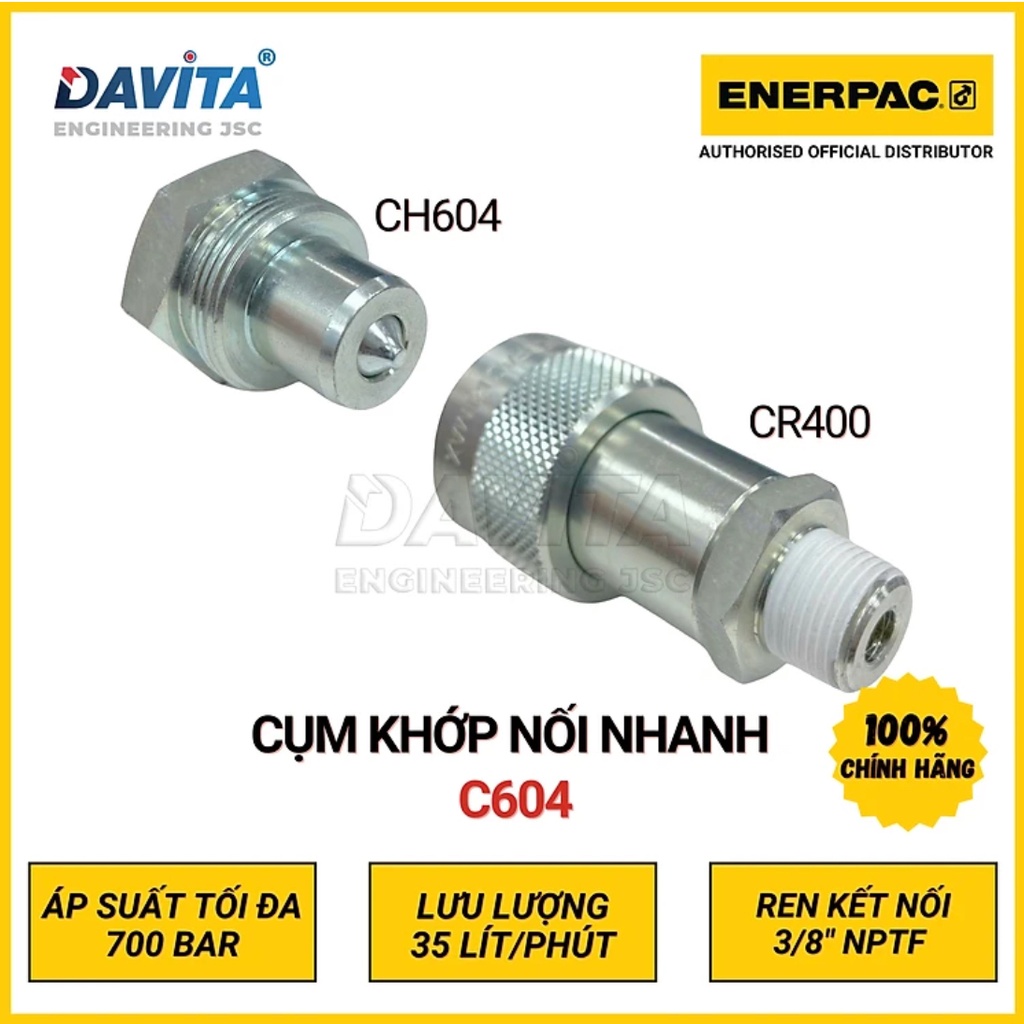 Van nối thủy lực ENERPAC C604