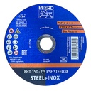 Đá cắt Pferd 6 inch, size 150x2.5x22.23mm, EHT 150-2,5 PSF STEELOX, mã 73000166