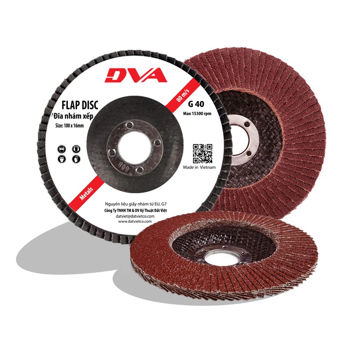 Nhám xếp đường kính D125 (5 inch), độ hạt 40