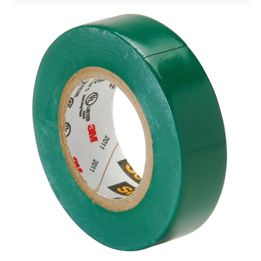 Electrical tape 3M 35 Green color (19mm x 20m length)