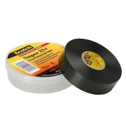 Electrical tape 3M Super 33 Black color (19mm x 20m length)