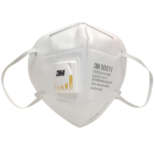 3M Respirator 9001V, ear band, P1 standard with valve