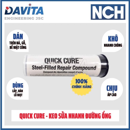 Quick repair piping glue- NCH MM Quick Cure (12 tubes/ carton)