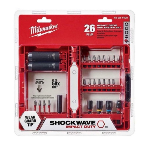 Milwaukee 48-32-4408, 26pcs impact drive and fasten set