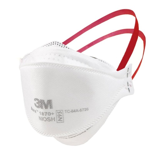 3M Aura 1870+ N95 Health care Head band Respirator (20 pcs/Box, 120 pcs/Carton case)