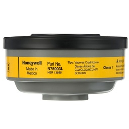 [EIDV04609] Honeywell N75003L Respirator Cartridge protection, Yellow (Origin: Mexico), 18Pairs/Carton, use with North mask