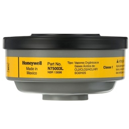 [EIDV04609] Honeywell N75003L Respirator Cartridge protection, Yellow (Origin: Mexico), 18Pairs/Carton, use with North mask