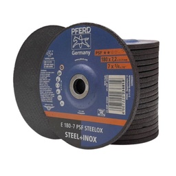 [EIDV04679] PFERD Grinding disc 7 inch, size 180x7.2x22.23mm, E 180-7 PSF STEELOX