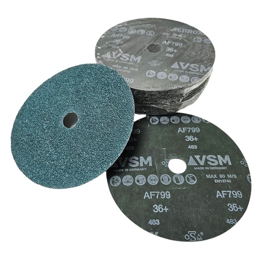 Nhám đĩa Mài mềm VSM, Size 7 inch, 180mm, AF799 Actirox P36, hạt Ceramic